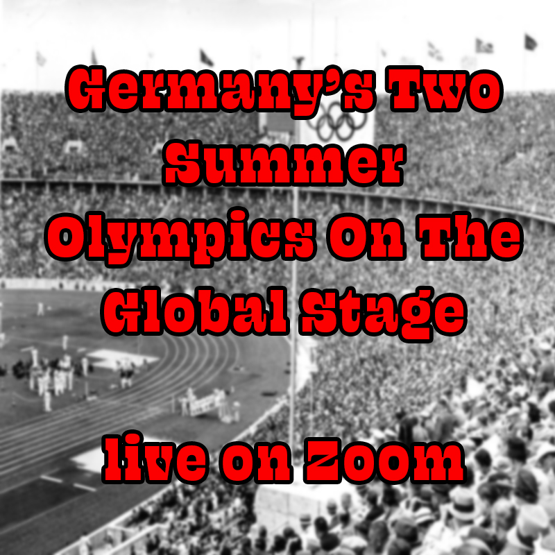 Glickman, Stoller, Bergman, Spitz and Cosell. Germany’s Two Summer Olympics On The Global Stage live on Zoom