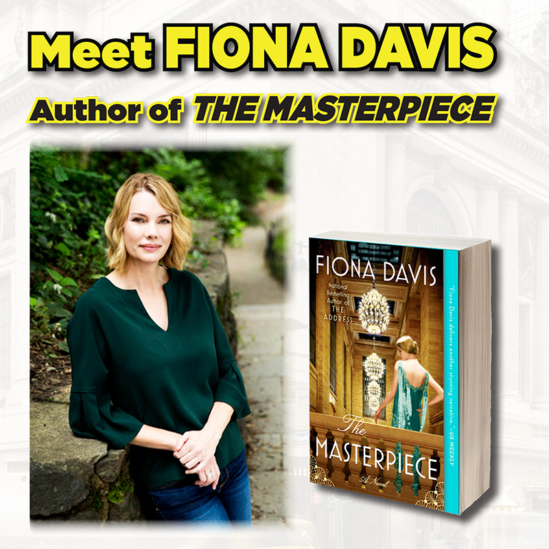 Meet Author of The Masterpiece, Fiona Davis, online though Zoom